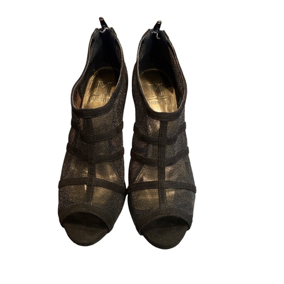 Marinelli Peep Toe Mesh Heel Pump Black | Color: Black | Size: 7.5 - Picture 2 of 4